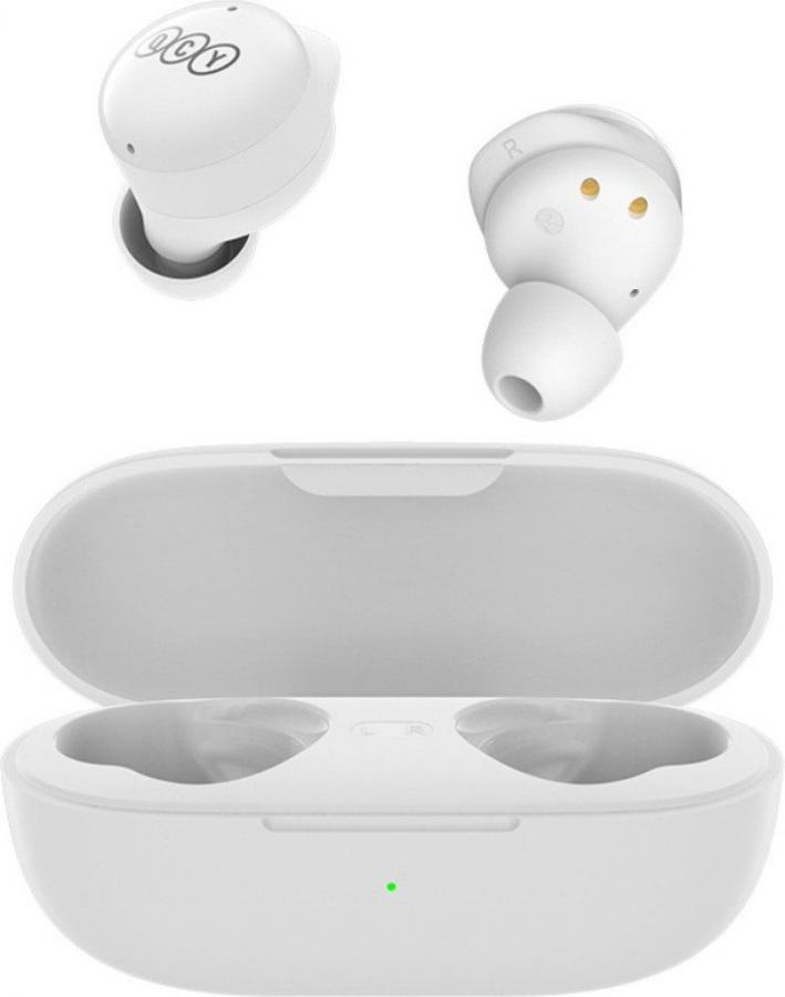 QCY HT07 ArcBuds TWS White - ANC Music Earbuds, 40dB 6 microphone ANC & PNC, 32h battery
