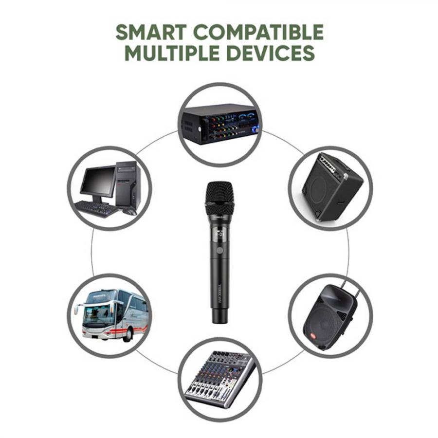 SONICGEAR DUAL PROFESSIONAL UHF WIRELESS LED MICROPHONE WM 3300 UL PLATINUM