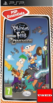Phineas and Ferb Across the 2nd Dimension (Essentials) PSP USED