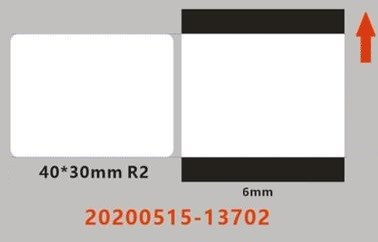NIIMBOT THERMAL LABEL PAPER 40*30-230 TRANSPARENT