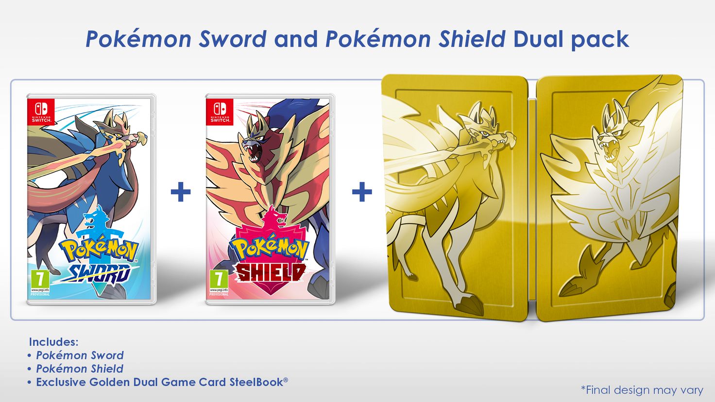 Pokémon Sword + Shield Dual Pack NSW NEW