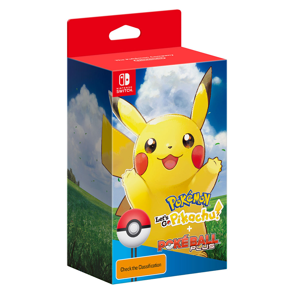 Pokemon: Let's Go, Pikachu! Pokeball Plus Limited Bundle NSW NEW