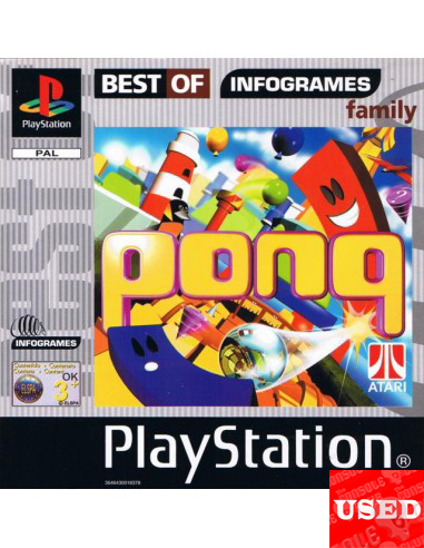 Pong (Best Of Infogrames) PSX USED (No Manual)