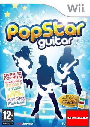 PopStar Guitar (+air-guitar) Wii USED