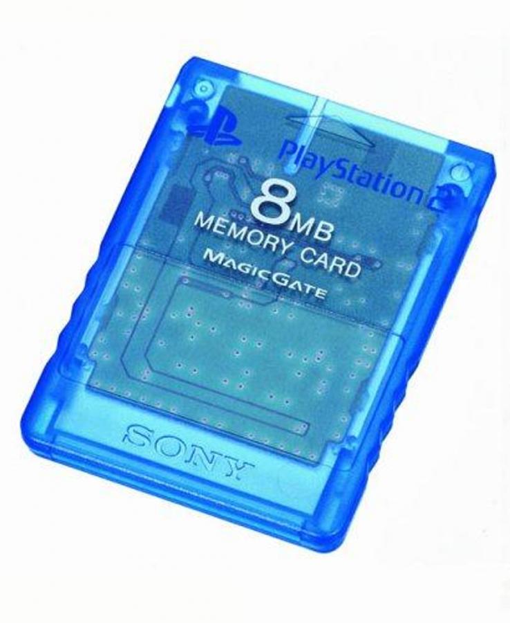 Official PS2 Metallic Blue Memory Card 8MB UNBOXED