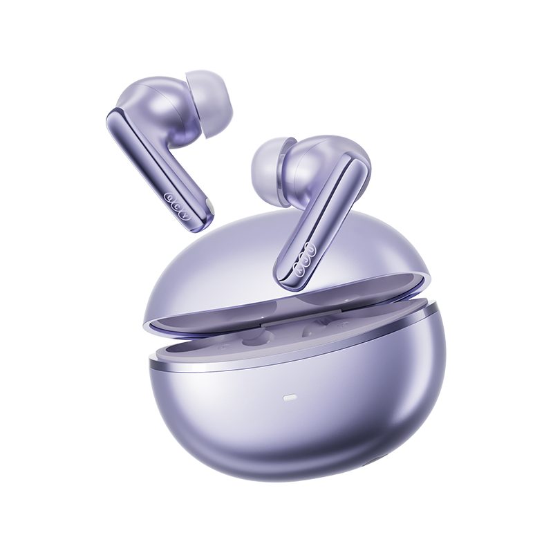 QCY Melobuds N70 ANC Purple - 55db ANC TWS Flagship Hi-Res Earbuds LDAC BT 6.0 IPX5 Wireless charge