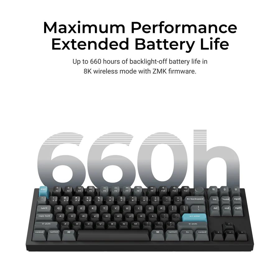 Keychron Q3 Ultra (Q3U-M1) ZMK RGB 8K Wireless Custom Mechanical Keyboard-Banana Switch 80% US