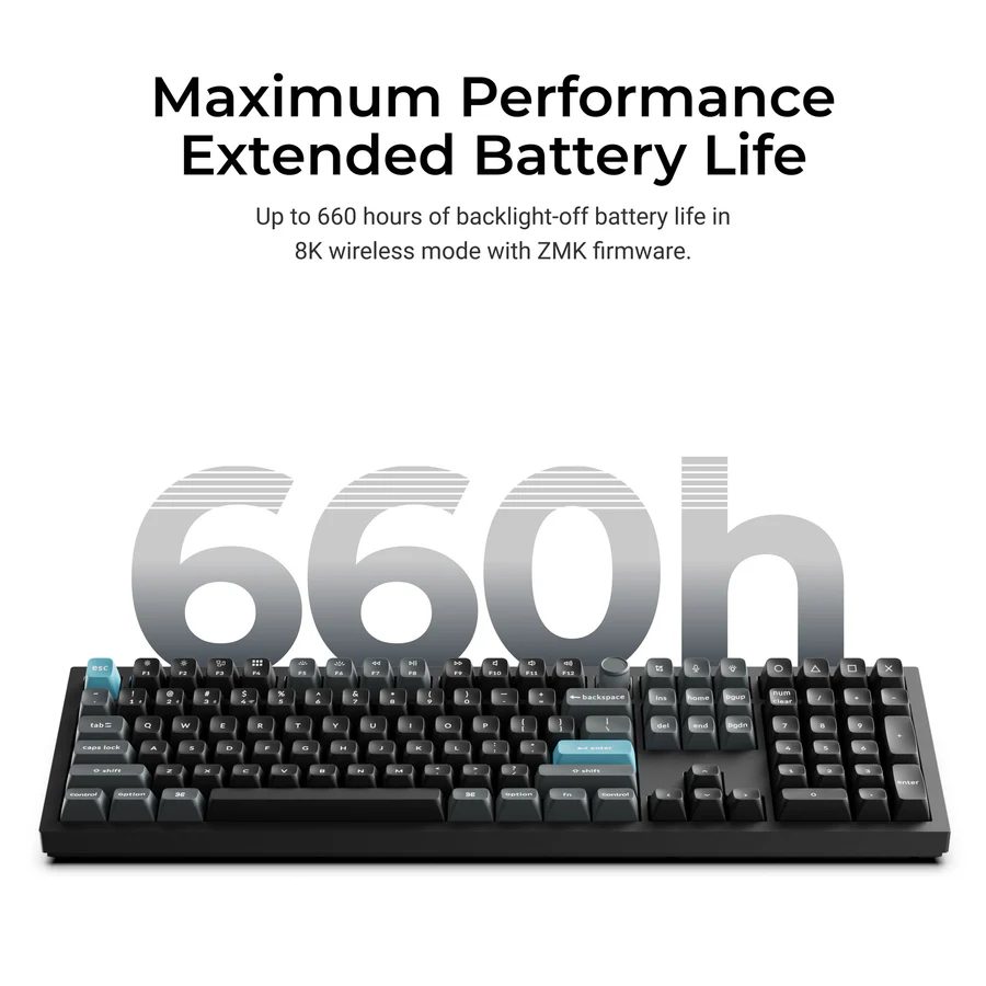 Keychron Q6 Ultra (Q6U-M3) ZMK RGB 8K Wireless Custom Mechanical Keyboard-Brown Switch 100% US