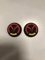 Thumb Grips Overwatch For PS4/PS5/XONE/XBSX/PS3/X360 2pcs Bulk NEW (Black)
