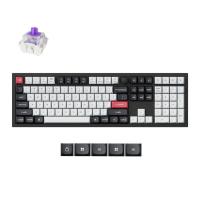 Keychron Q6 HE (Q6H-M1) QMK Wireless Custom Hall Effect Keyboard Purple Switch 100% US Layout