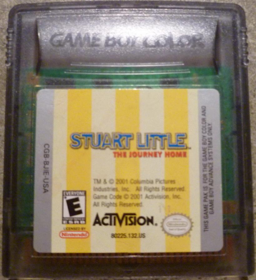 Stuart Little: The Journey Home GameBoy Color UNBOXED (Worn Sticker) (NTSC)