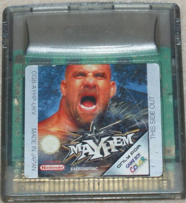 WCW Mayhem GameBoy Color UNBOXED (NTSC/Worn Sticker)