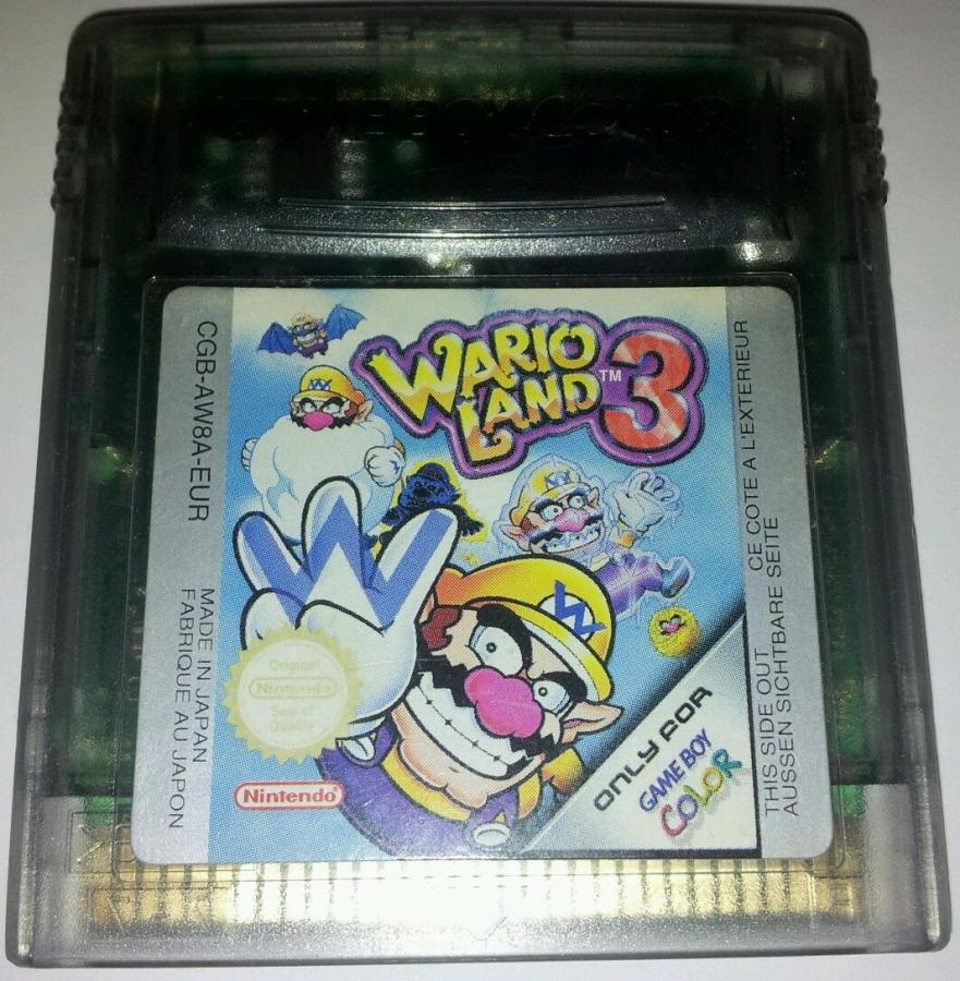 Wario Land 3 GameBoy Color UNBOXED (Worn Sticker)