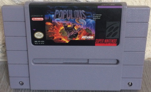 Populous SNES UNBOXED (NTSC) (ΠΡΟΣΟΧΗ ΔΕΝ ΠΑΙΖΕΙ ΣΕ ΕΥΡΩΠΑΙΚΕΣ ΚΟΝΣΟΛΕΣ)