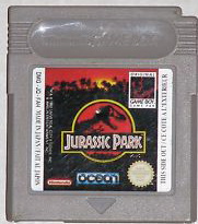 Jurassic Park GameBoy UNBOXED (Worn Sticker)