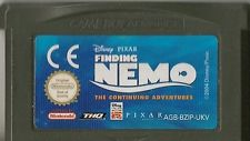 Finding Nemo & The Continuing Adventures GameBoy Advance UNBOXED (Worn Sticker)