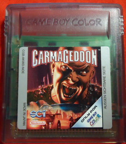Carmageddon GameBoy Color UNBOXED (Worn Sticker)