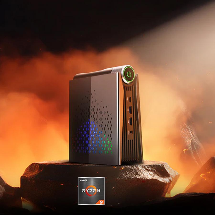 ACEMAGIC MINI PC RYZEN 9 (16GB+512GB) WIN11 PRO RGB BLACK