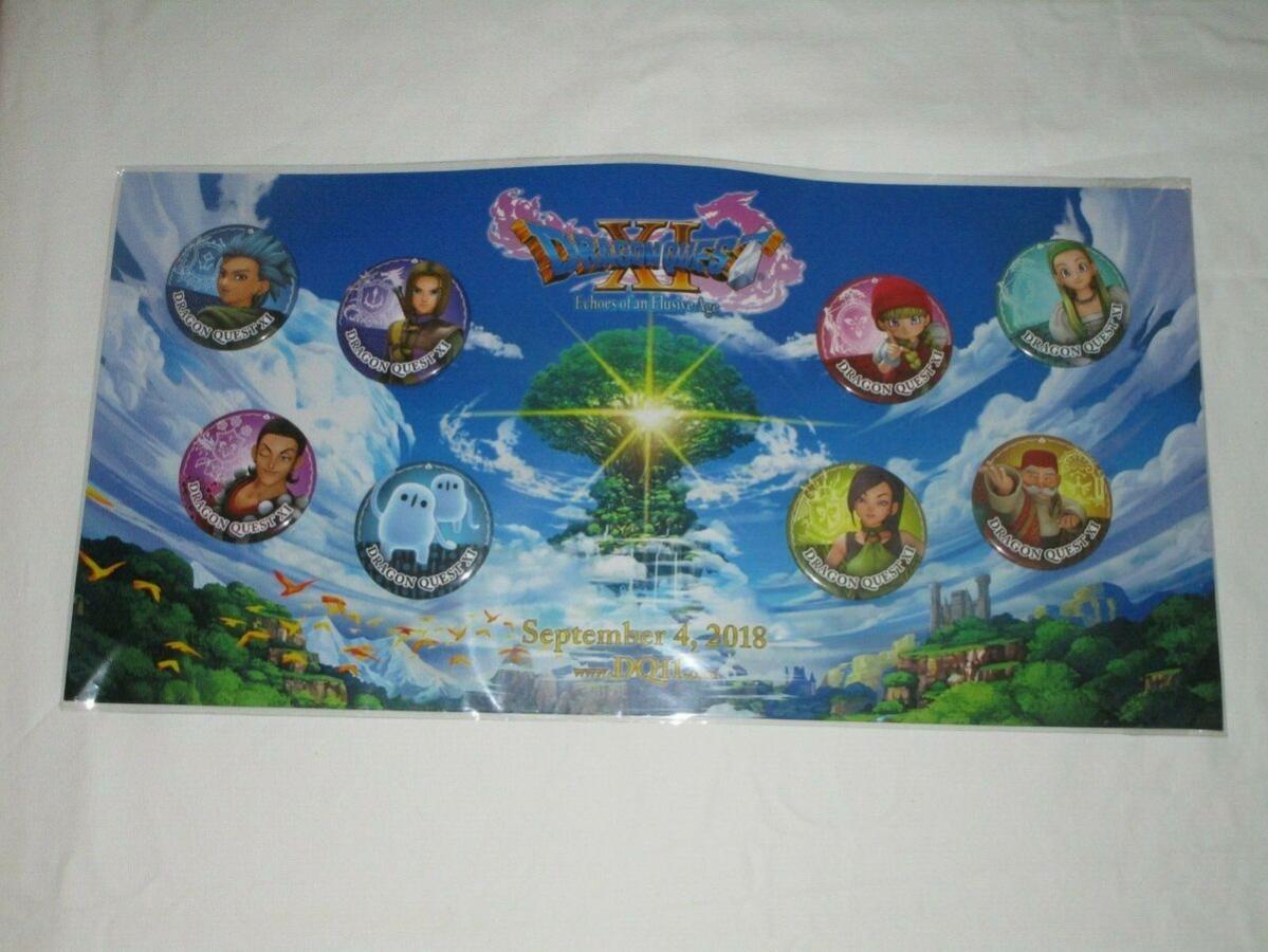 Dragon Quest XI  Echoes of an Elusive Age Exclusive Pin Set NEW