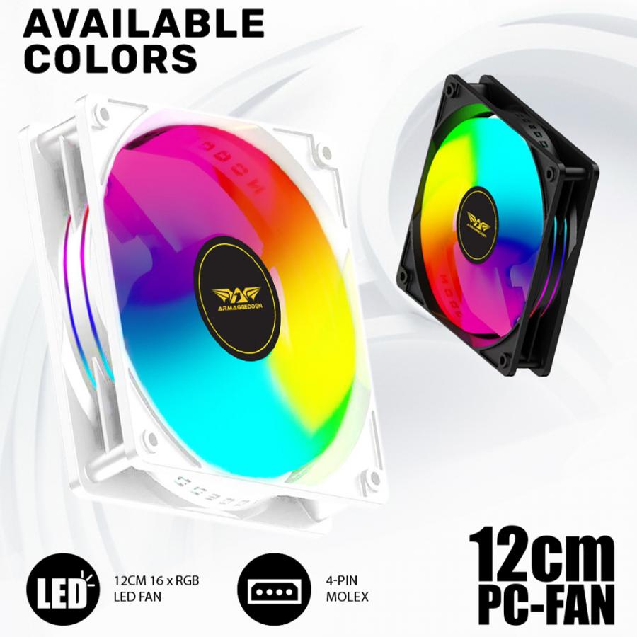 ARMAGGEDDON DURABLE SILENT FAN ARGB KIT 6000 PRO WHITE