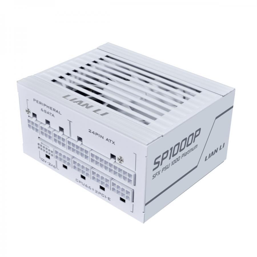 LIAN LI SP1000P White - 1000W 80+ Platinum PSU - 10 Years Warranty - 12V-2?6 - Japanese Capacitors