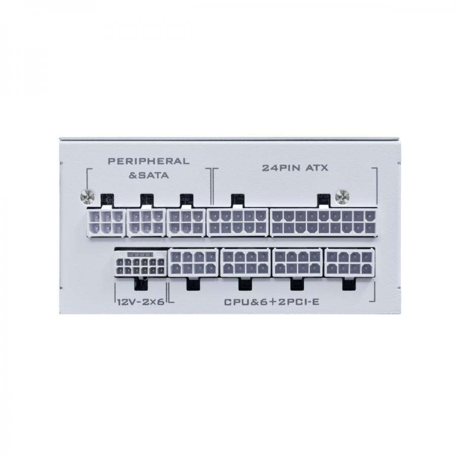 LIAN LI SP1000P White - 1000W 80+ Platinum PSU - 10 Years Warranty - 12V-2?6 - Japanese Capacitors