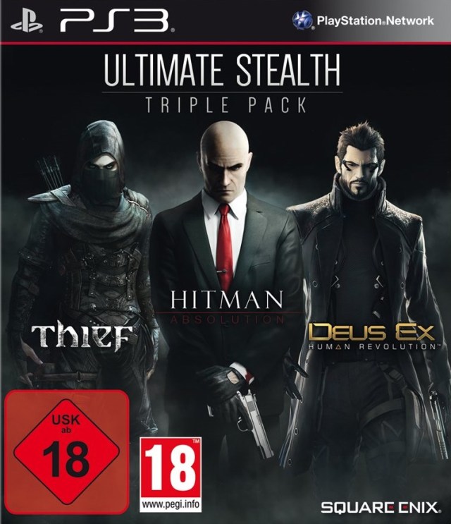 Stealth Triple Pack : Thief + Hitman Absolution + Deus Ex PS3 USED