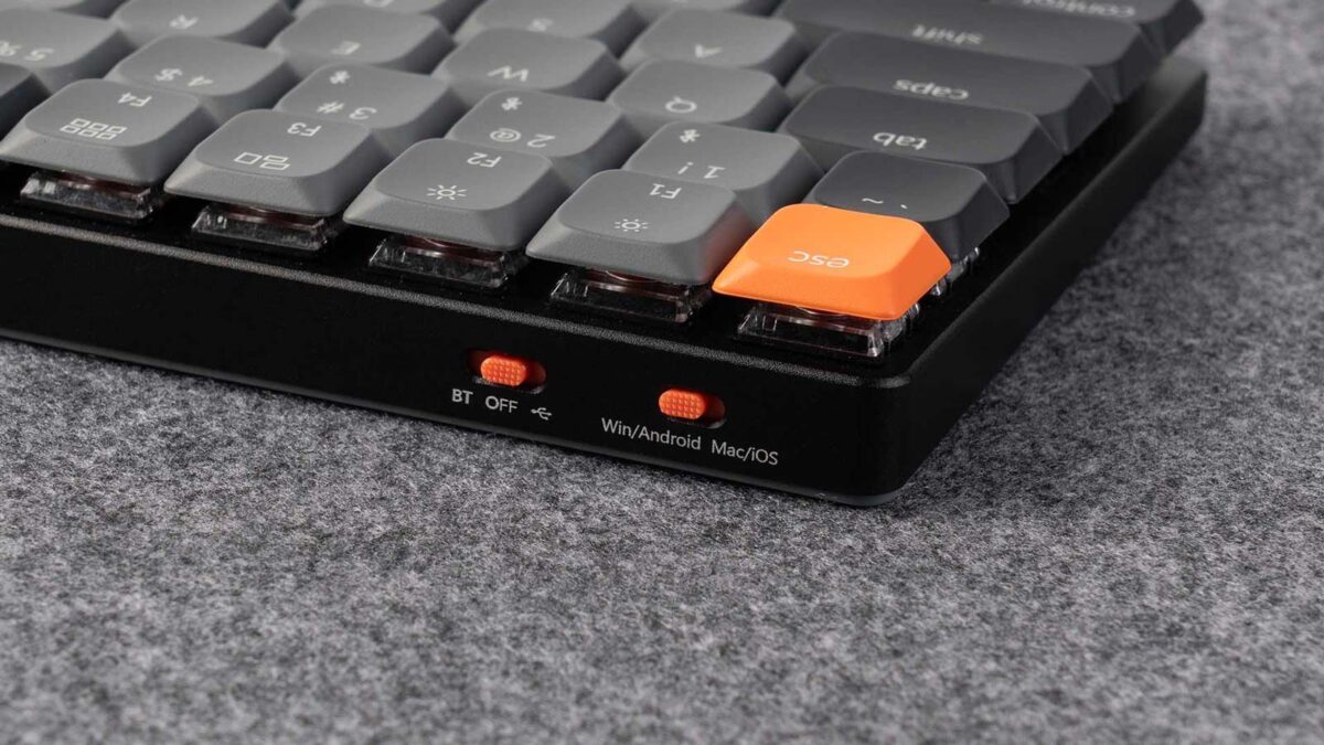 Keychron K3 V3 (K3X-B1) QMK Wireless Mechanical Keyboard Red Switch RGB 75% US Layout