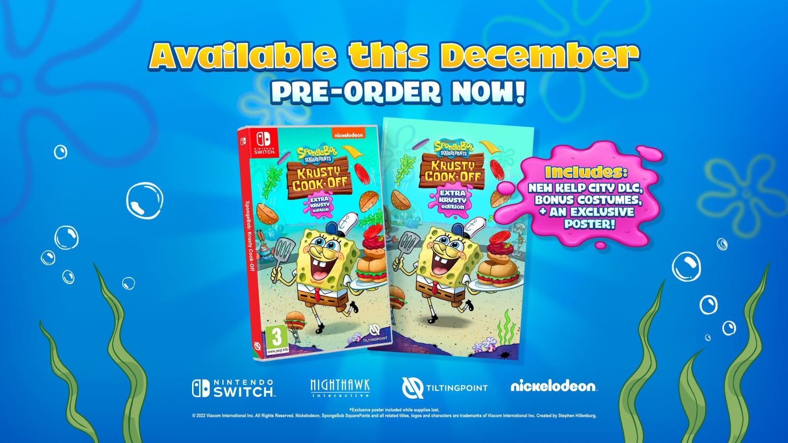 SpongeBob SquarePants Krusty Cook Off Extra Krusty Edition Nintendo Switch NEW