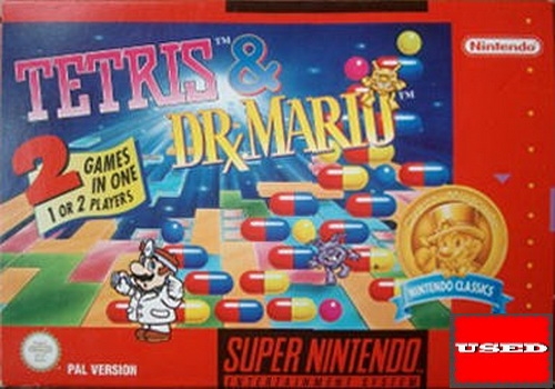 Tetris & Dr. Mario SNES USED