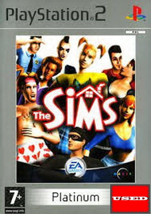 The Sims (Platinum) PS2 USED  (English Game / Dutch Cover) 