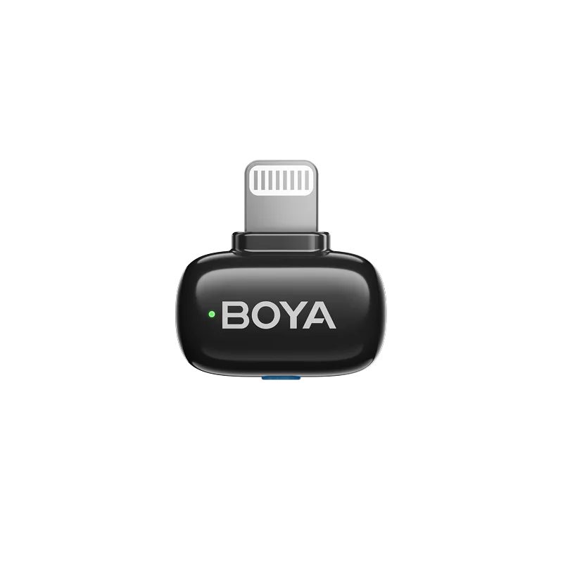 BOYA mini 2 iPhone Lightning - 2,4GHz 2mic Wireless AI-ANC Mic w. Charging Box Mono/stereo/safety-tr
