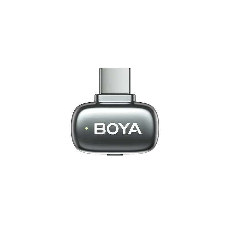 BOYA mini 2 Lightning & Type-C -Space Grey, 2,4GHz 2mic Wireless AI-ANC Mic w. Charging Box