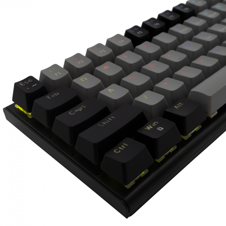 WHITE SHARK MECHANICAL KEYBOARD US BLUE SWITCH WAKIZASHI GREY/BLACK