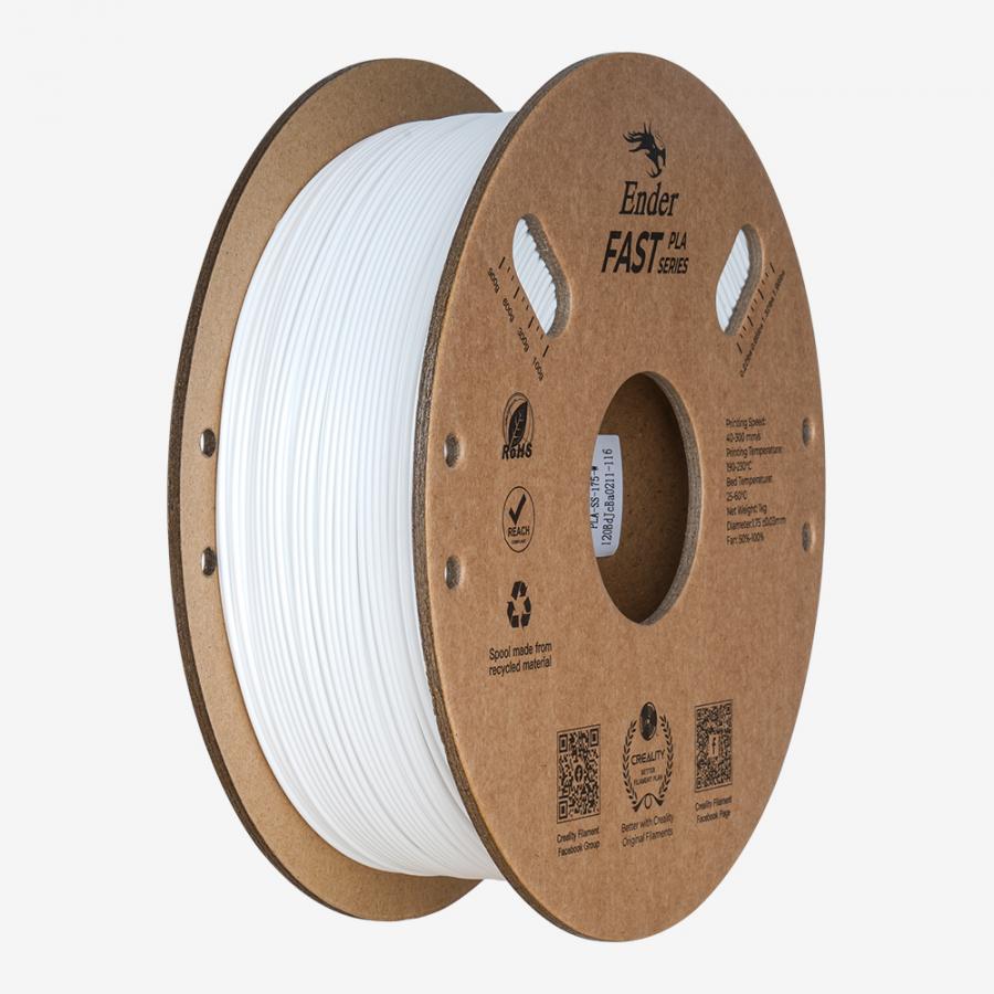 Creality Ender Fast PLA White 3D Printer Filament  1 kg Spool,1.94
