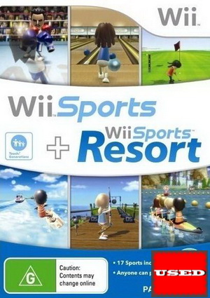 Wii Sports + Wii Sports Resort Wii USED (Disc Only)
