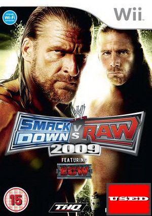 WWE SmackDown vs. Raw 2009 Wii USED (No Manual)