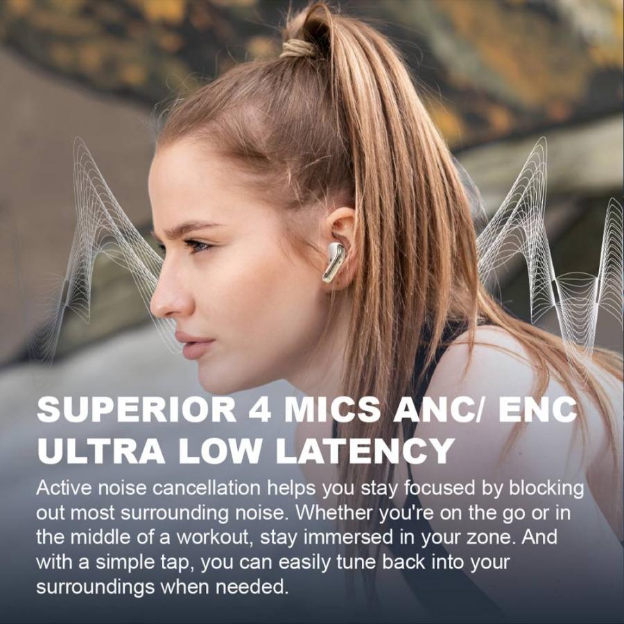 SONICGEAR DUAL MODE 2.4G/BT5.4 SUPERIOR 4MICS ANC/ENC EARPUMP XP2 OBSIDIAN
