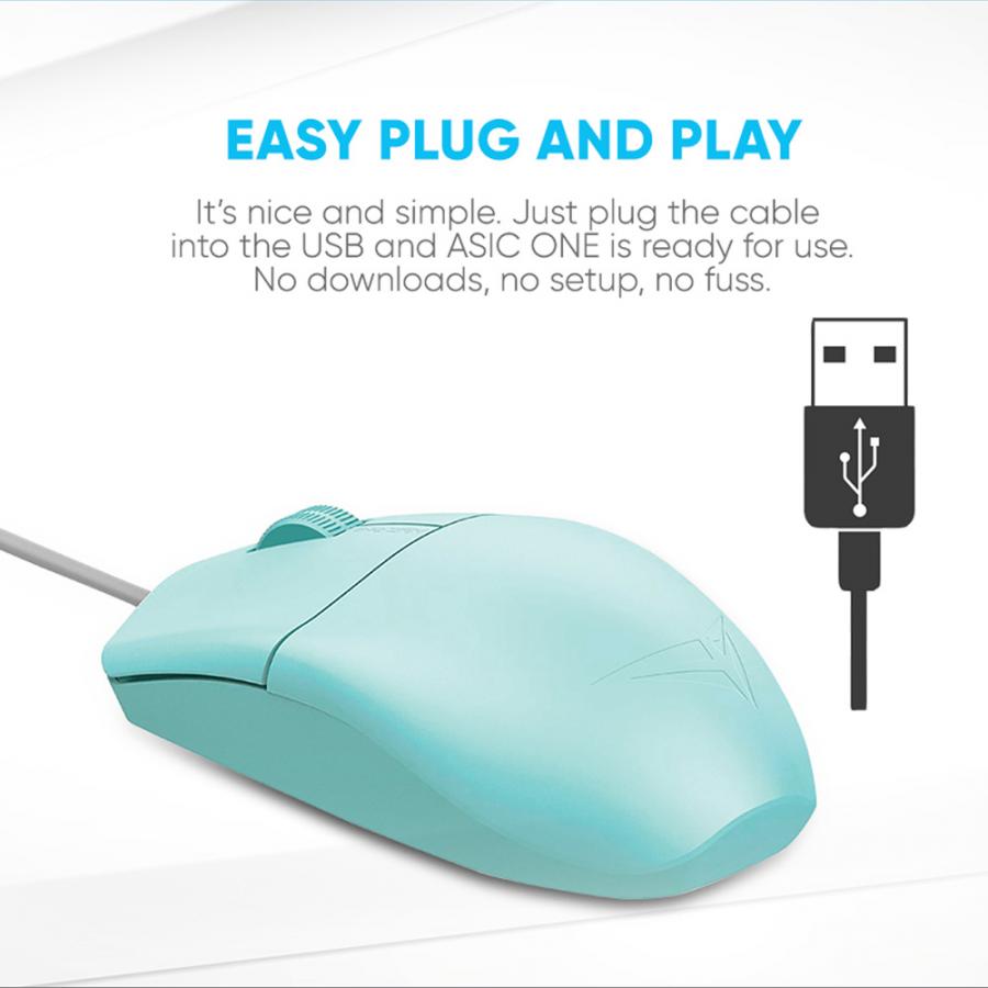 ALCATROZ USB HR OPTICAL MOUSE 1600CPI ASIC ONE WHITE