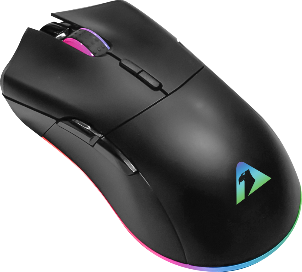 ARMAGGEDDON USB WIRED MACROABLE GAMING MOUSE FALCON V STEALTH 12000CPI BLACK