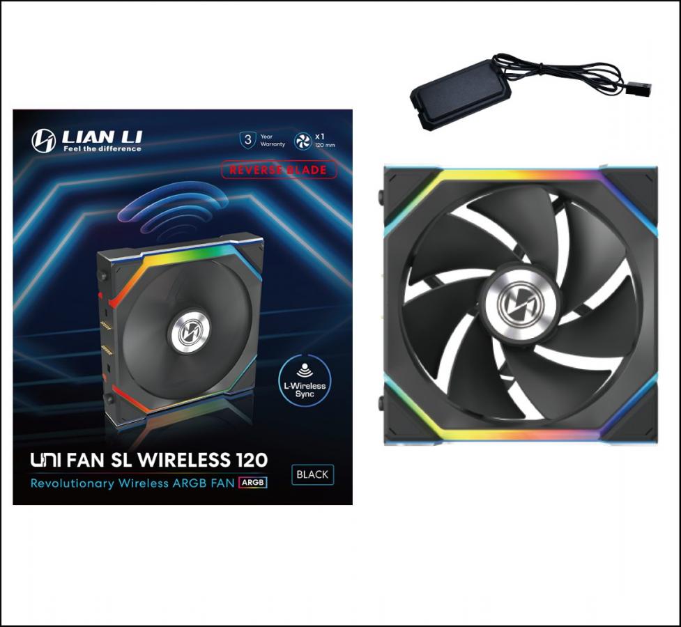 Lian Li UNIFAN SL Wireless 120-1PCS Reverse Black - Case Fan