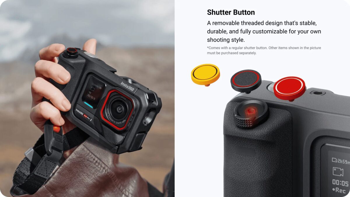 Insta360 Ace Pro 2 Xplorer Grip Pro Kit - Built-in 2010 mAh battery,mode switching,exposure control