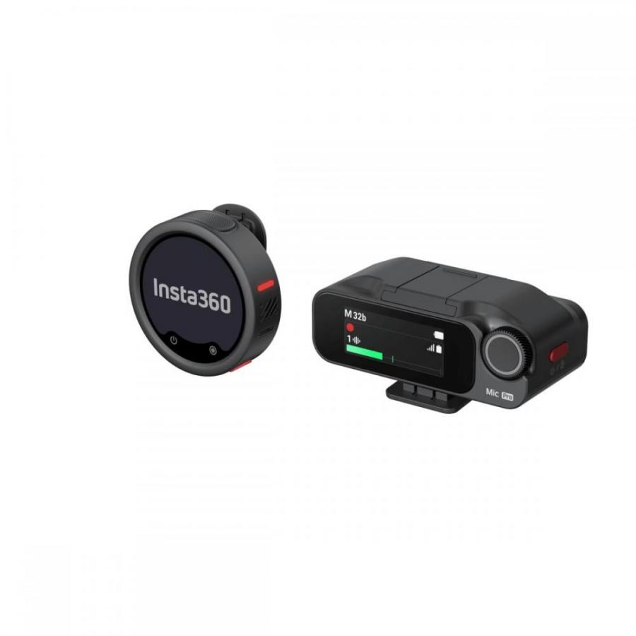 Insta360 Wireless Microphone Pro 1 TX+1 RX - 3-Mic Array, AI Noise Cancel, Custom Display