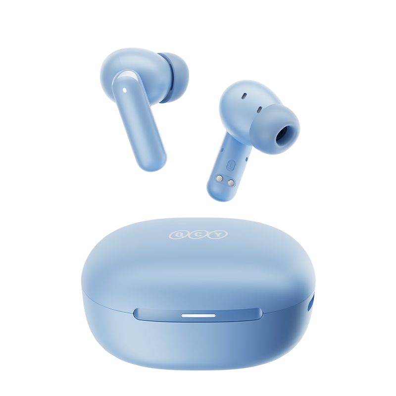 QCY Melobuds N30 (HT16) ANC Light Blue - SBC/AAC IPX4 TWS Earbuds w. Natural Transparency Mode & A.I